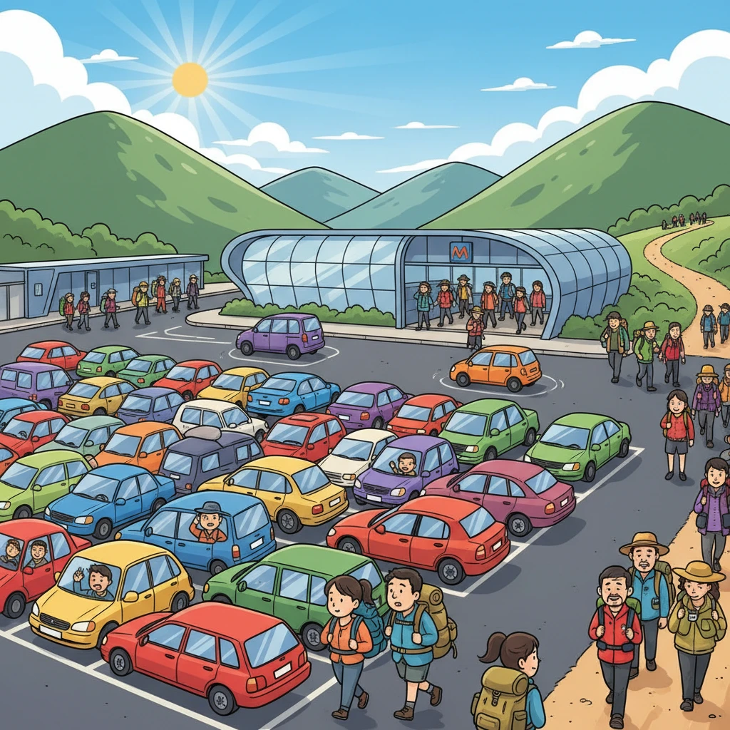 장암역 환승주차장 전경