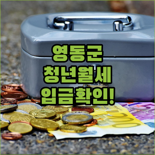 2026년 영동군 청년 월세 지원금 입금일 및 신청 절차